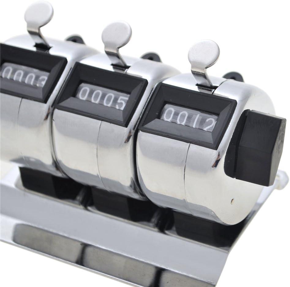 Toptie 3-Unit Desktop Tally Counter, Counter Clicker with Base, for Event, People, Inventory