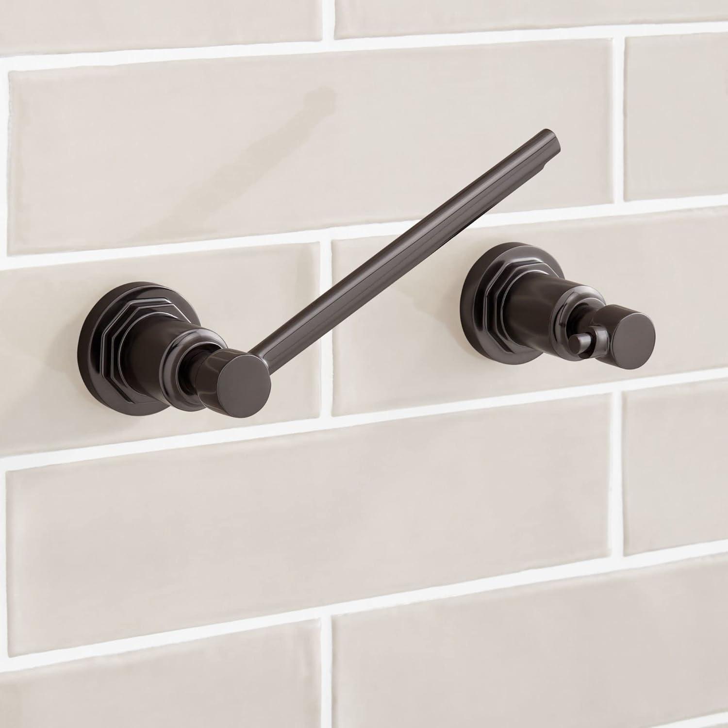 Polished Nickel Wall Mounted Pivoting Toilet Paper Holder