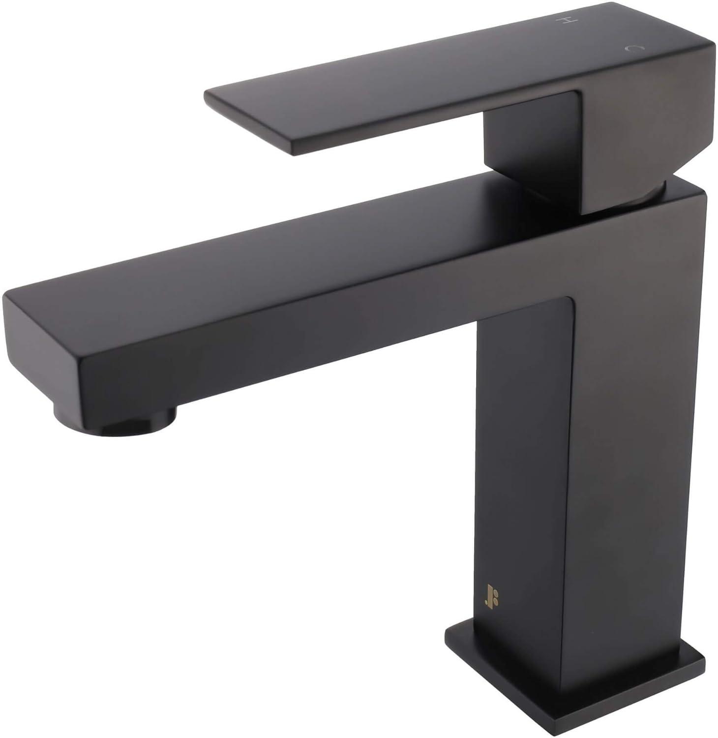 Single Hole Bathroom Faucet with Pop-up Drain and Strainer Basket