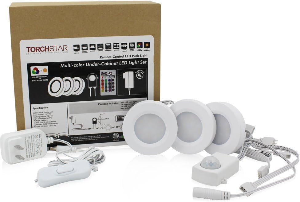 Modern Multicolor LED Recessed Lighting Kit with Remote