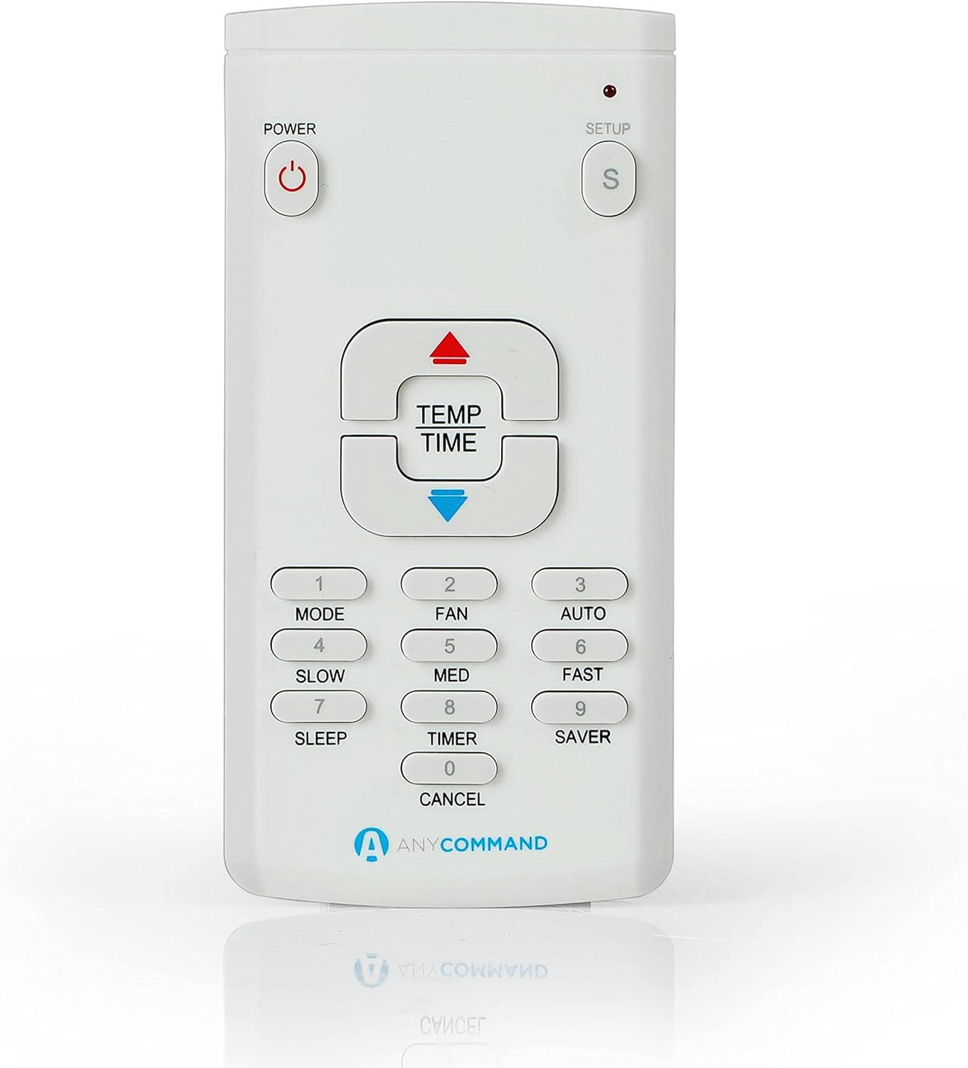 White Universal AC Remote Control with Magnetic Back