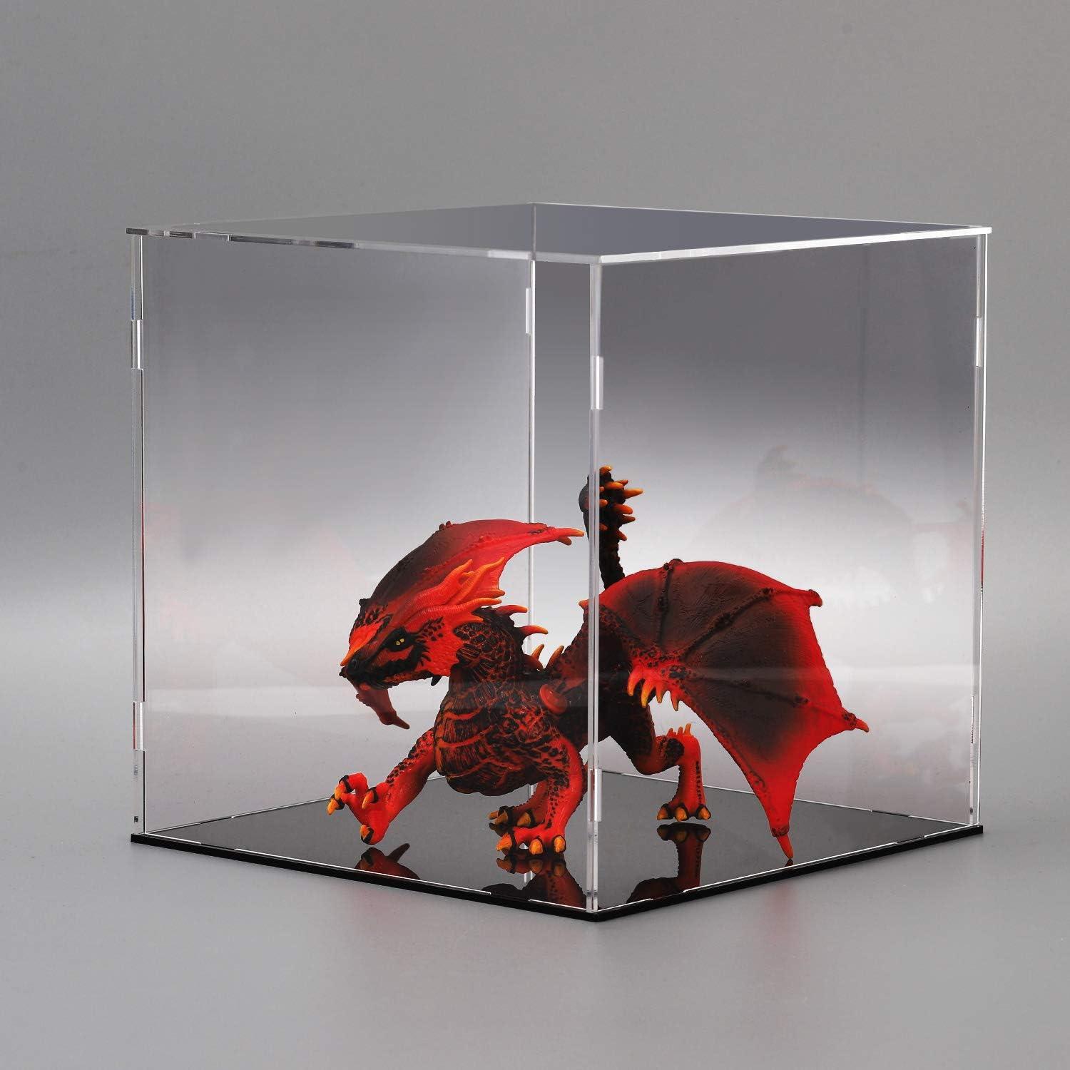 Evron Display Case for Collectibles Assemble Clear Acrylic Box Alternative Glass Case for Display Action Figures Home Storage & Organizing Toys (15.7x11.8x3.1inch;40x30x8cm)