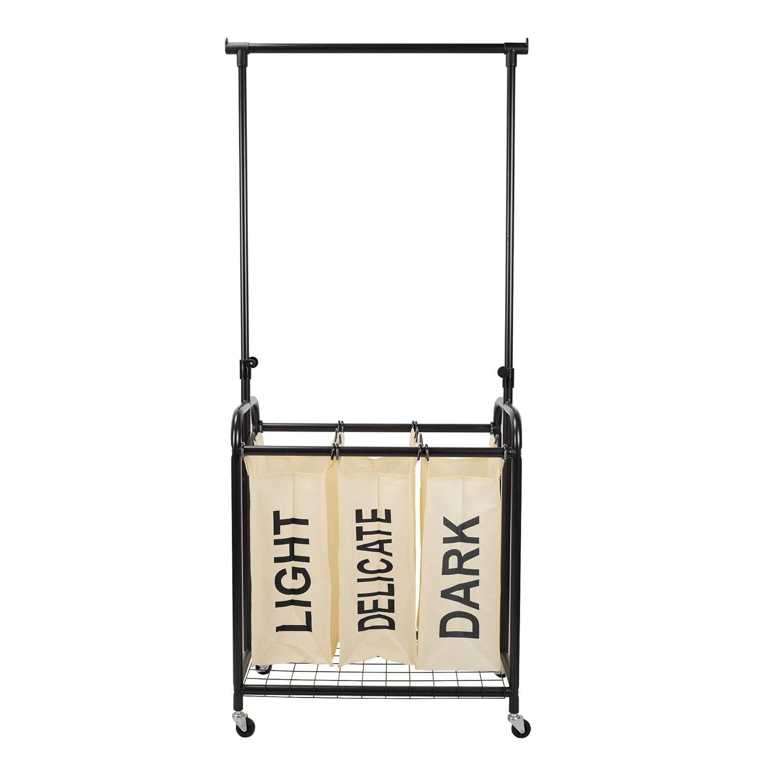 Rebrilliant Metal Rolling Laundry Sorter with Handles