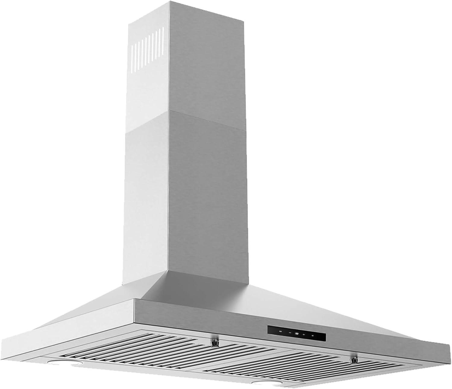 30-Inch Brushed Stainless Steel Wall Mount Range Hood