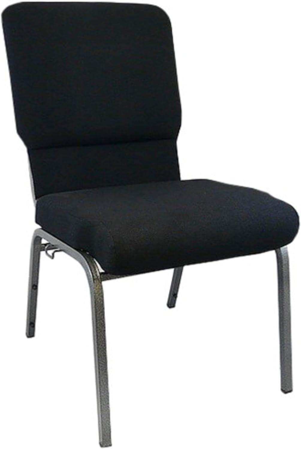 BizChair Black Church Chairs 18.5 in. Wide