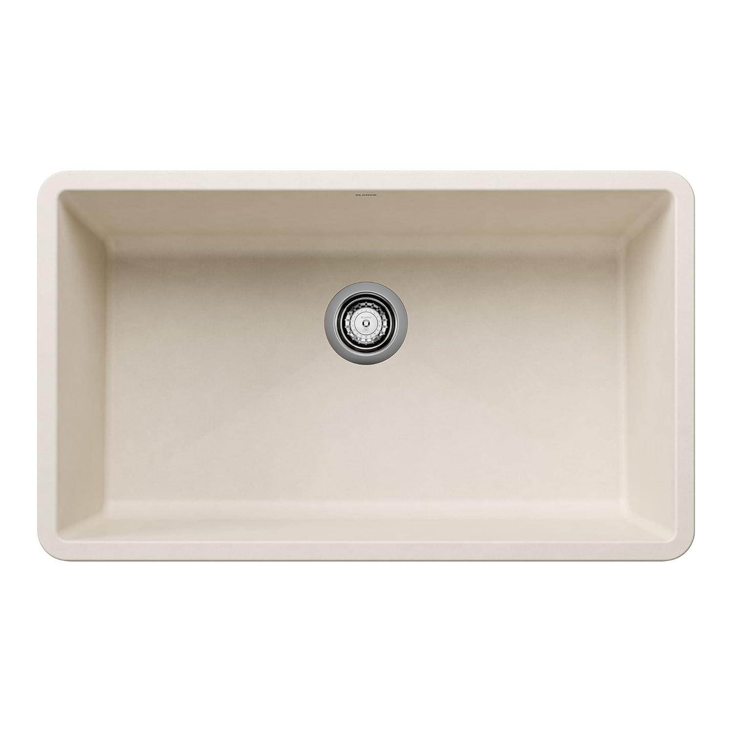 Precis SILGRANIT 32" L X 19" W Super Single Undermount Kitchen SInk