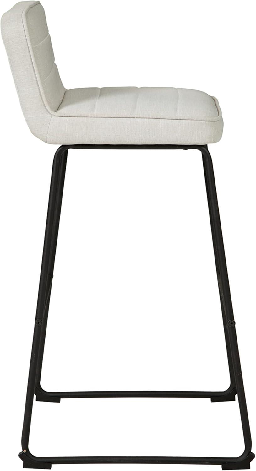 Lallie Upholstered Counter Stool with Metal Frame