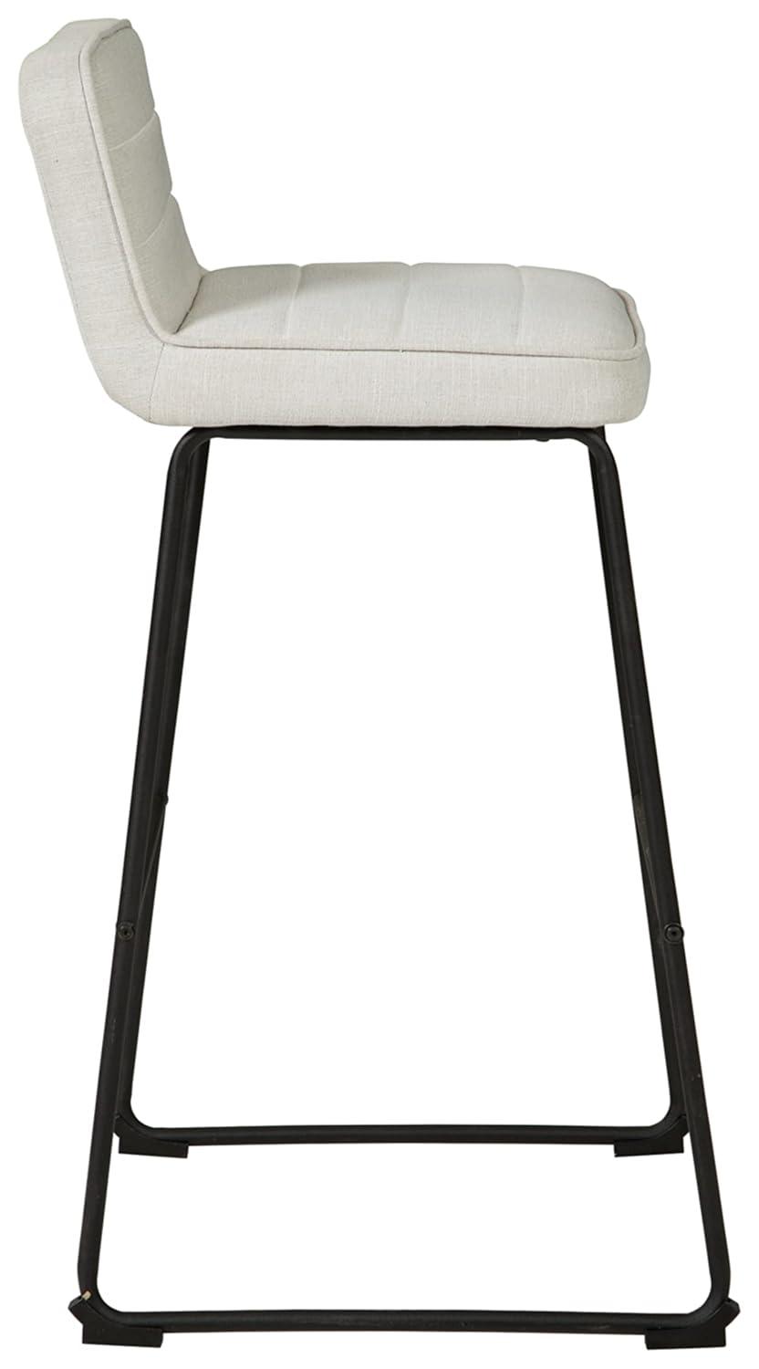 Lallie Upholstered Counter Stool with Metal Frame