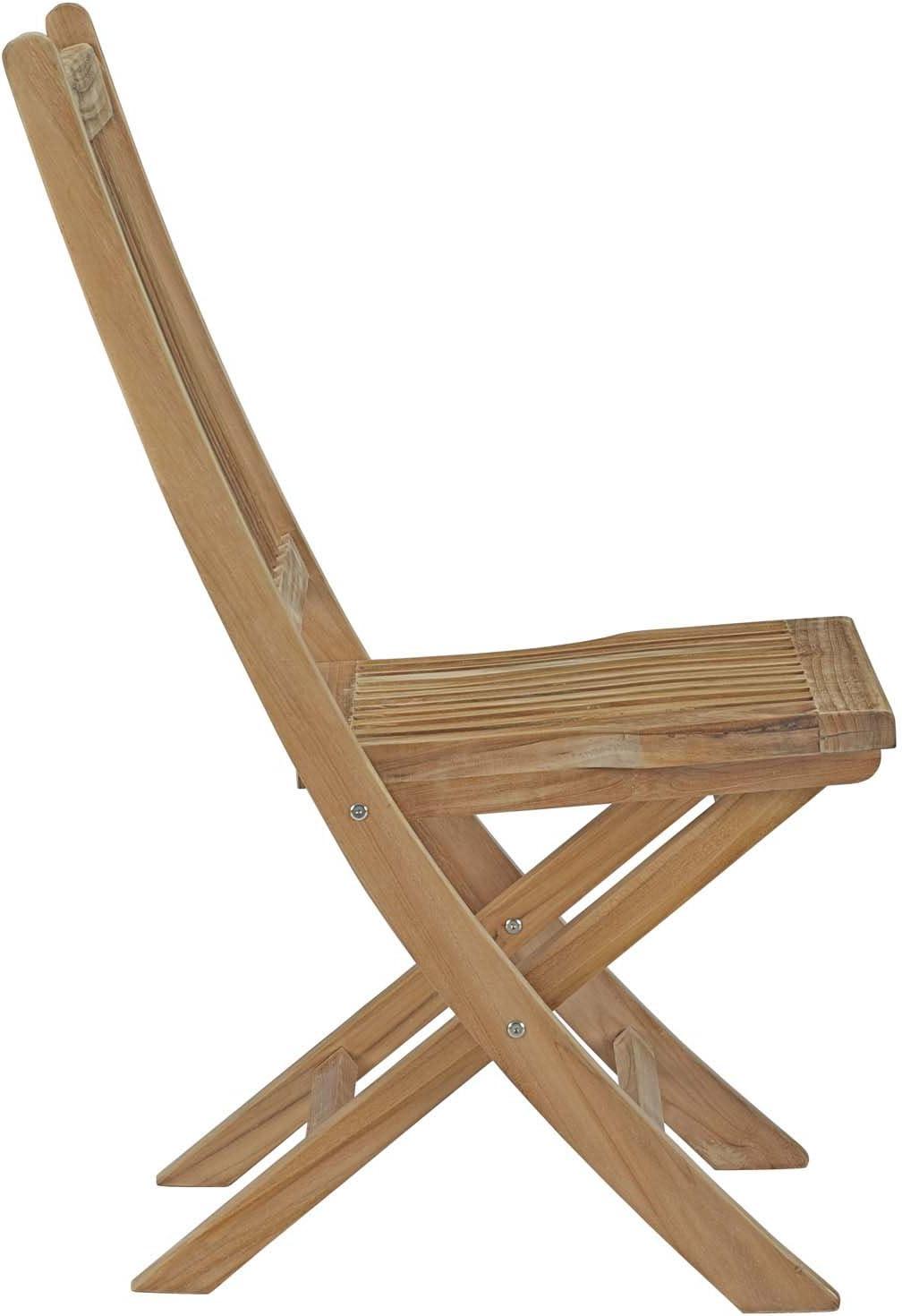 Marina Outdoor Patio Teak Folding ChairNatural