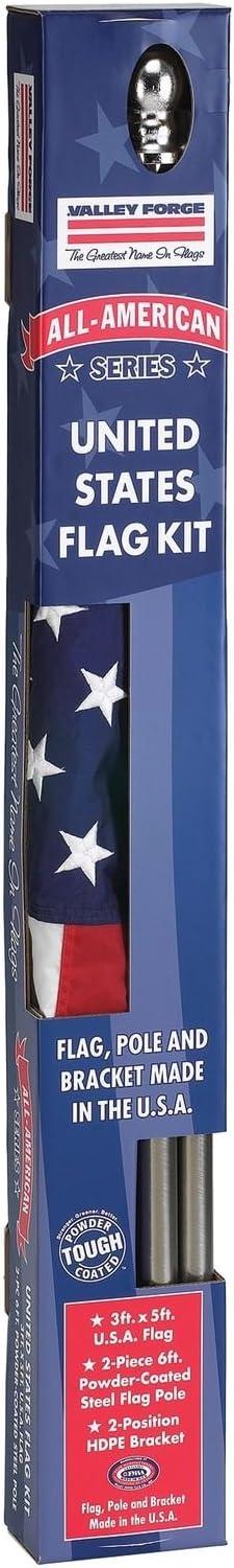 Valley Forge American Flag Kit 36 in. H X 60 in. W Model No. SSTINT-AM6