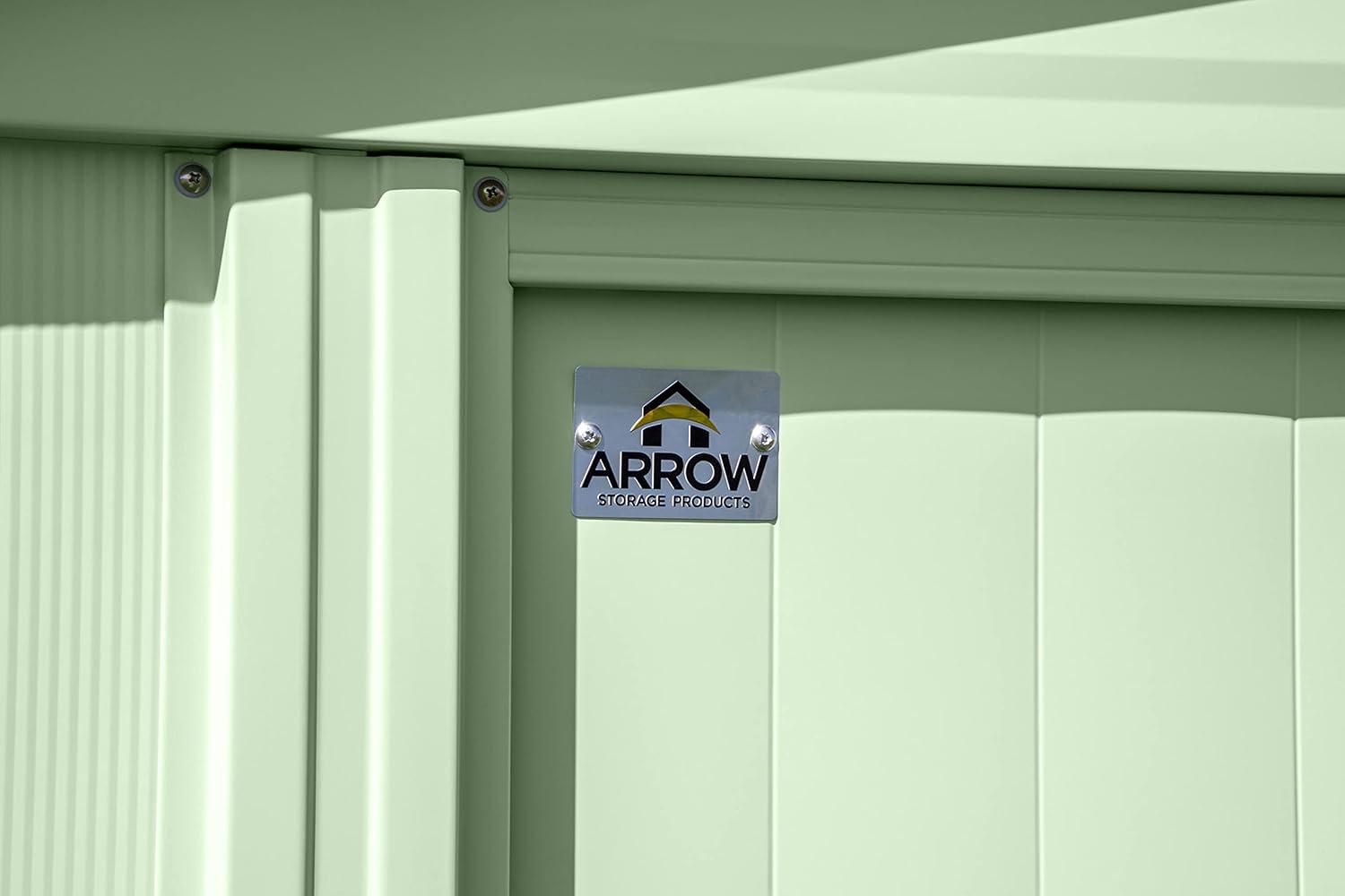 Arrow 8 ft. W x 4 ft. D Galvanized Steel Vertical Storage Shed