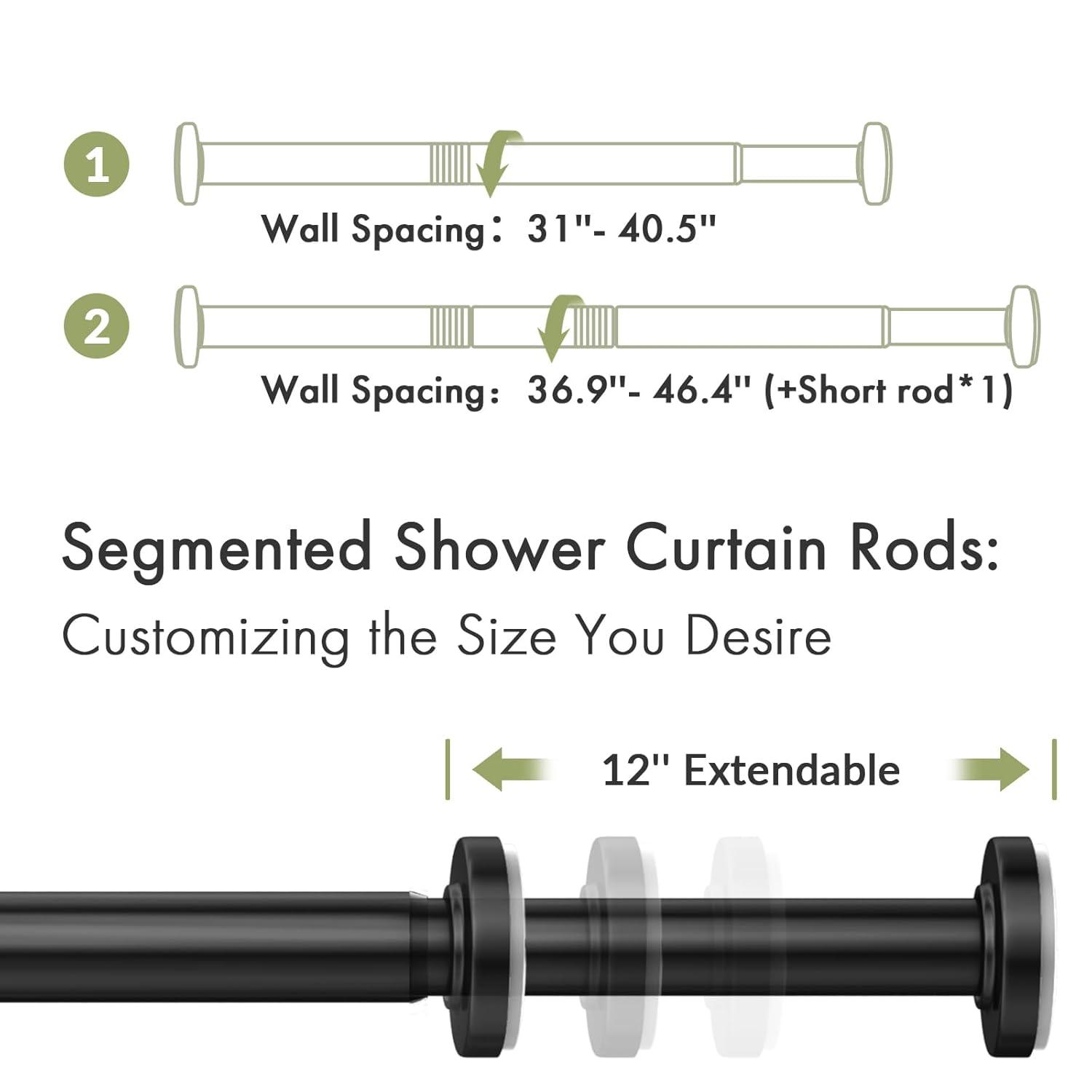 Tromay Heavy Duty Tension Shower Rod