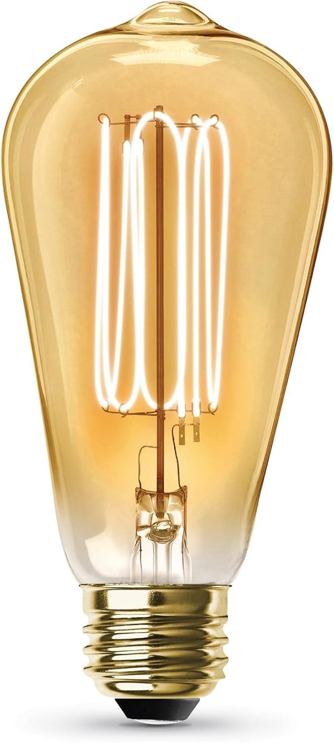 Feit Electric ST19 E26 (Medium) Filament LED Bulb Warm White 40 Watt Equivalence 2 pk