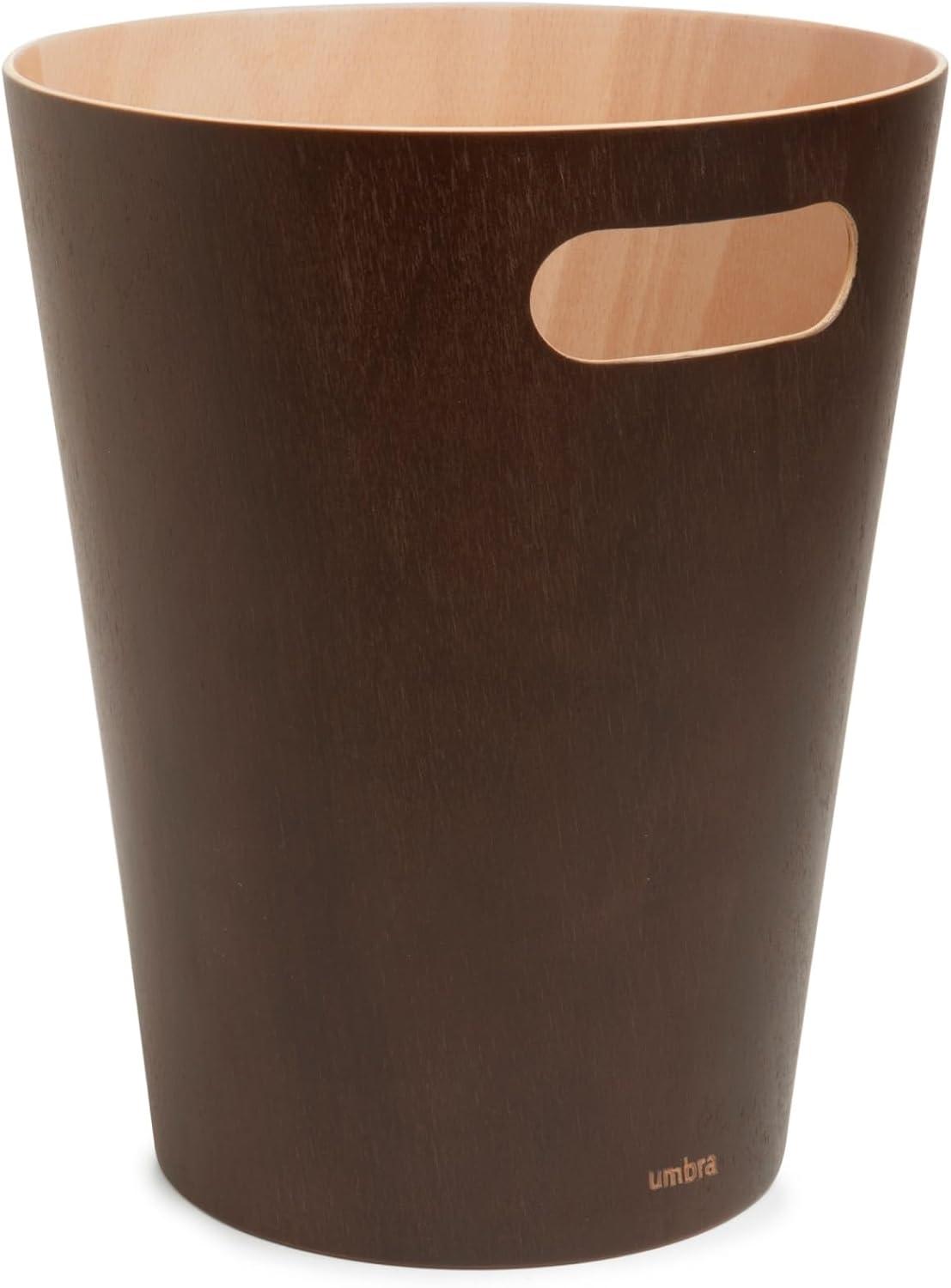 Umbra Woodrow Manufactured Wood Open Waste Basket - 2.25 Gallons