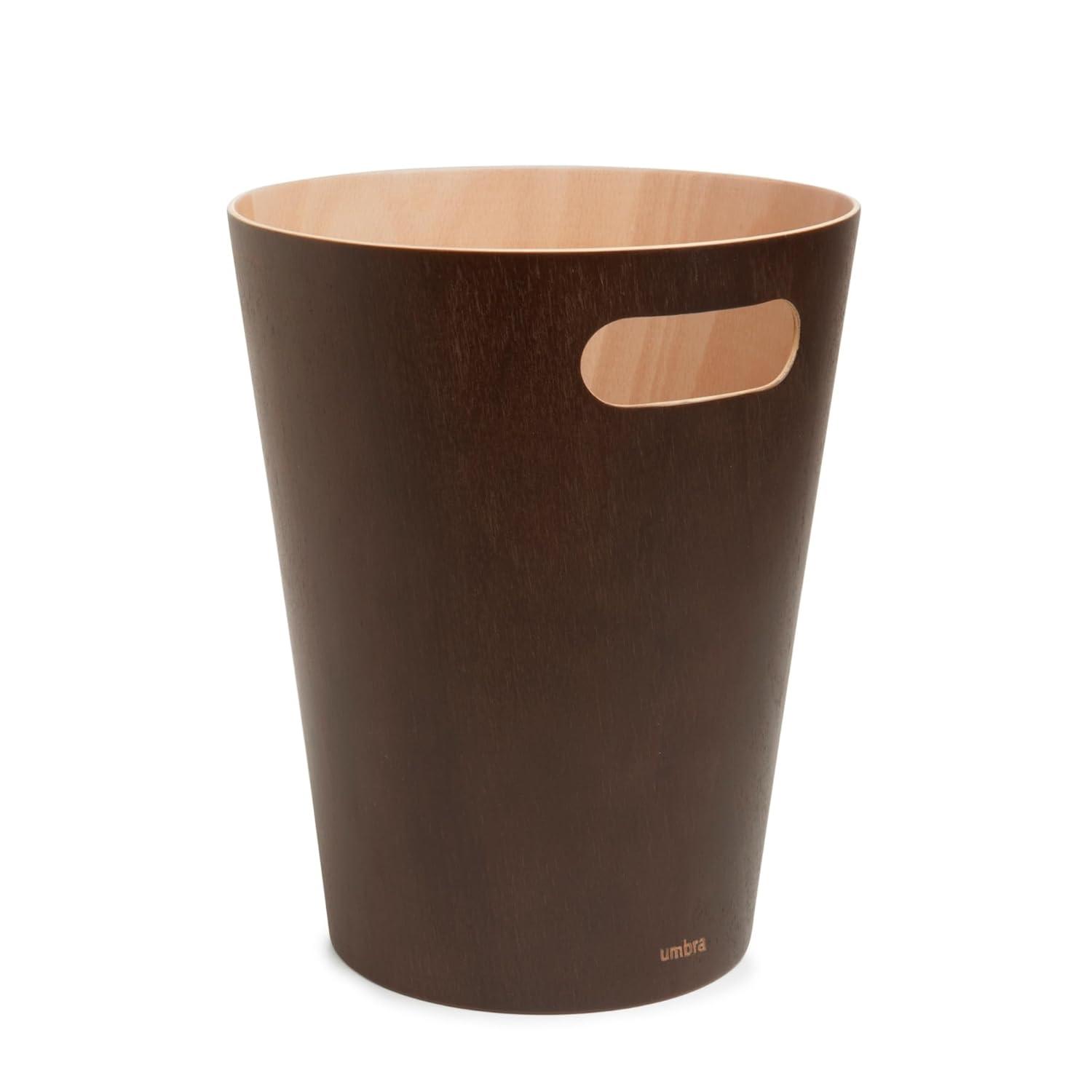 Umbra Woodrow Manufactured Wood Open Waste Basket - 2.25 Gallons