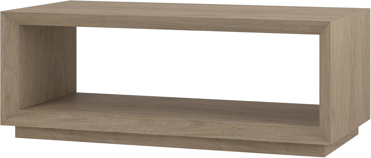 Antiqued Gray Oak Rectangular MDF Coffee Table