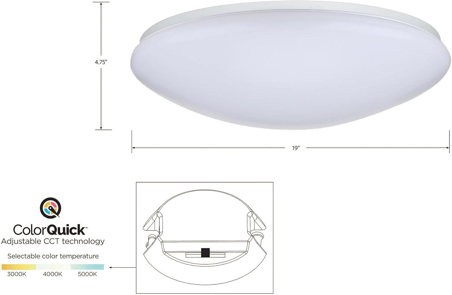 Nuvo Lighting 1 - Light Flush Mount in  White