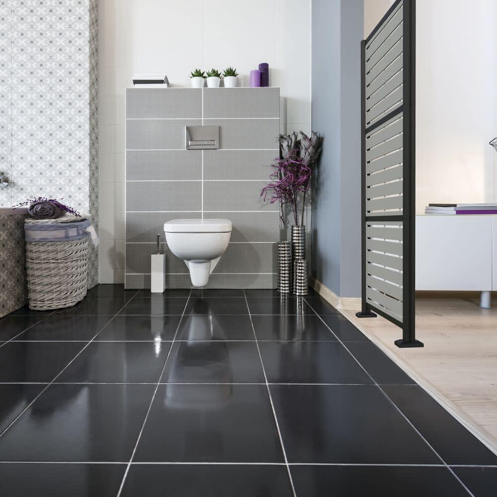 Boardwalk Gray Polypropylene Decorative Screen Panel, 2-ft x 4-ft