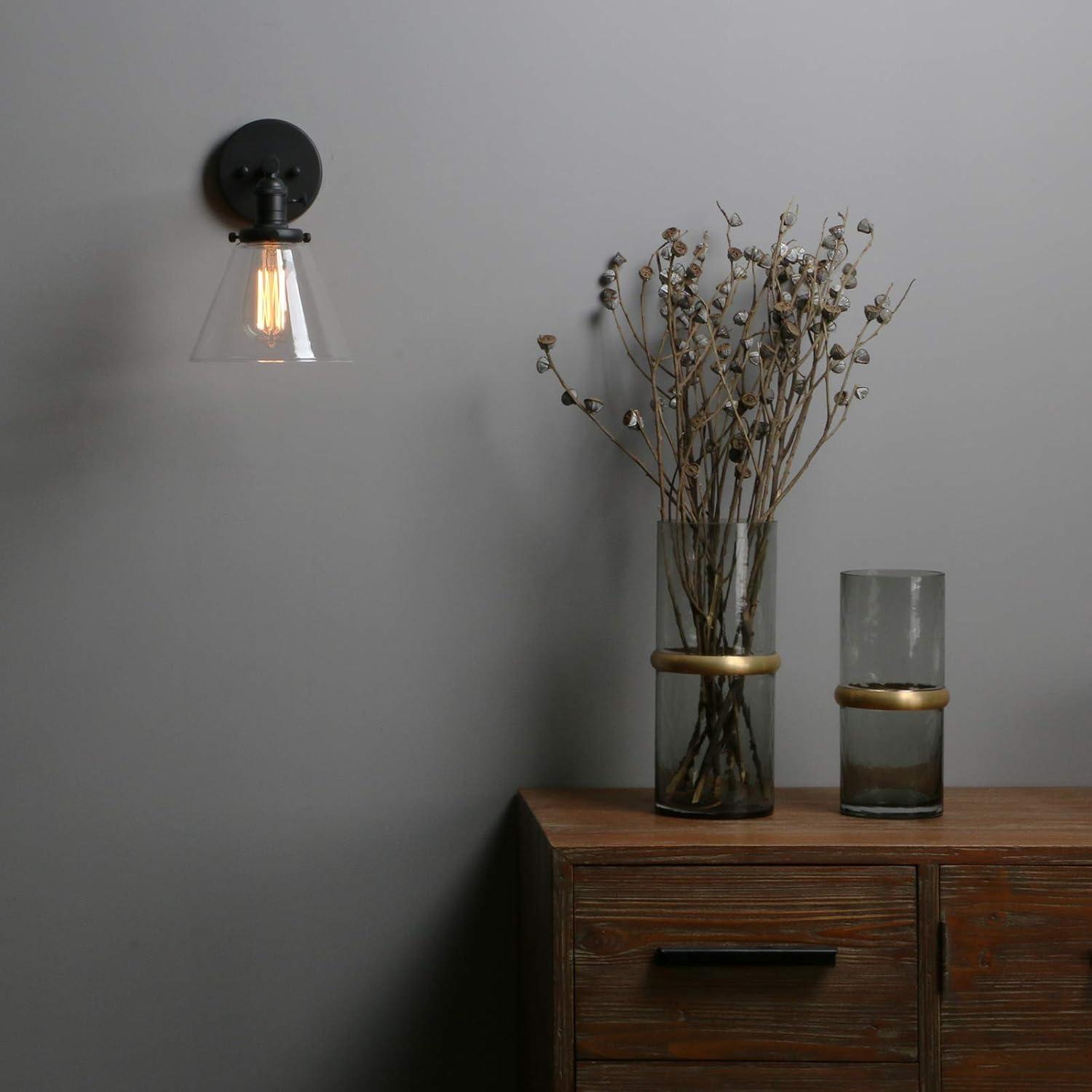 Arti 7.75-in Swing Arm Single Light Wall Sconce with On/Off Switch