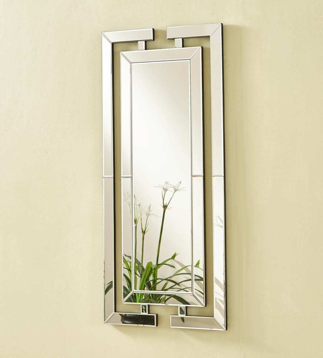 Sparkle 47" x 21" Clear Beveled Edge Glam Mirror