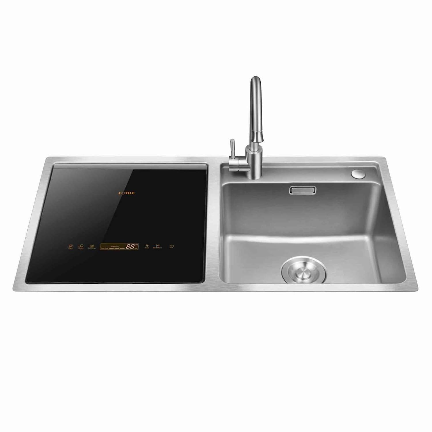 FOTILE Left Orientation, 2-In-1 In Sink Dishwasher 18-in Top Control Built-In Dishwasher, 57.8-dBA Standard Sound Level