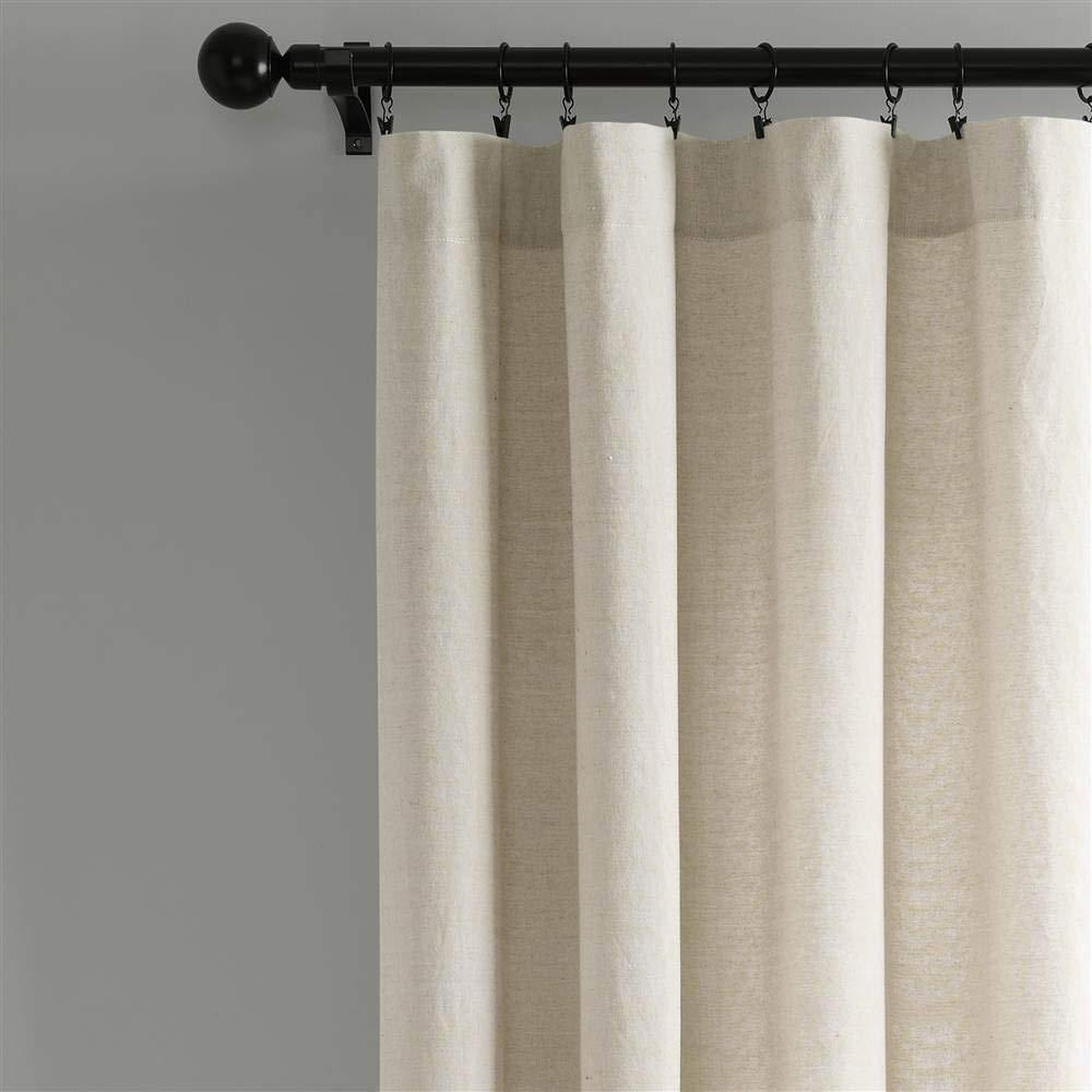 Lush Decor Nantucket Yarn Dyed Tassel Fringe Window 100% Cotton Striped Semi-Sheer Rod Pocket Curtain Panels (Set of 2)