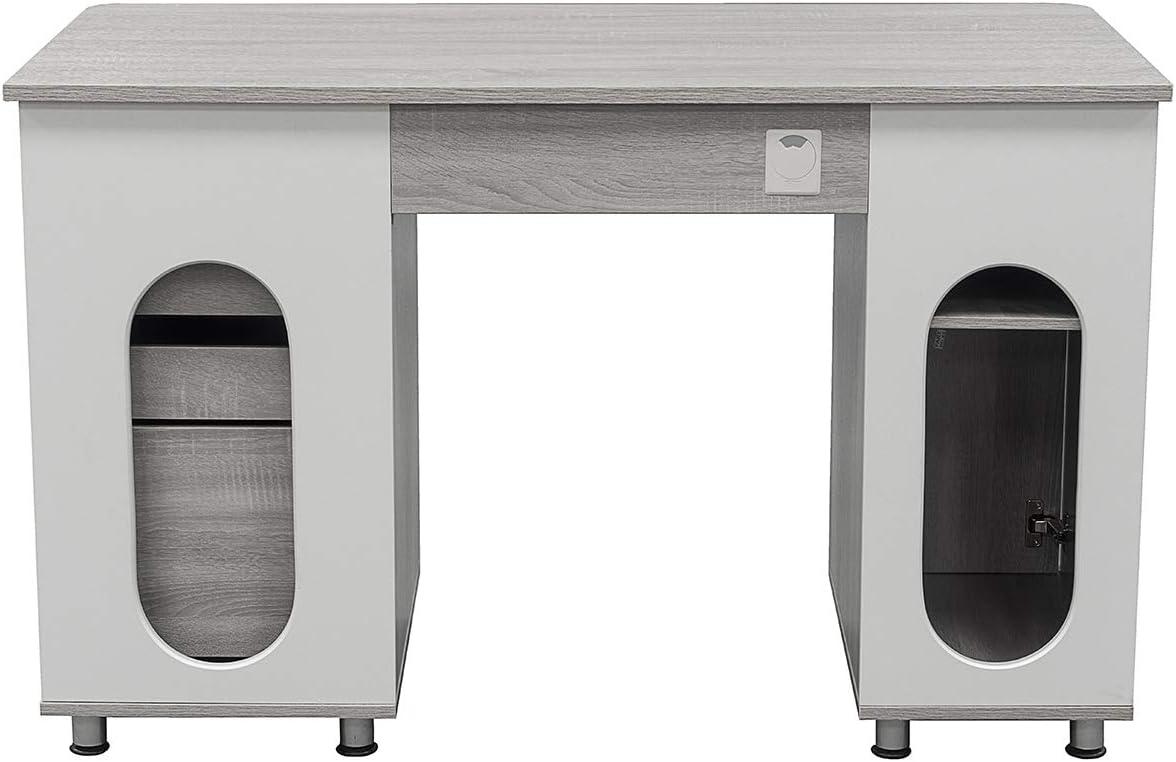 Complete Workstation Computer Desk with Storage, Keyboard Tray - Techni Mobili
