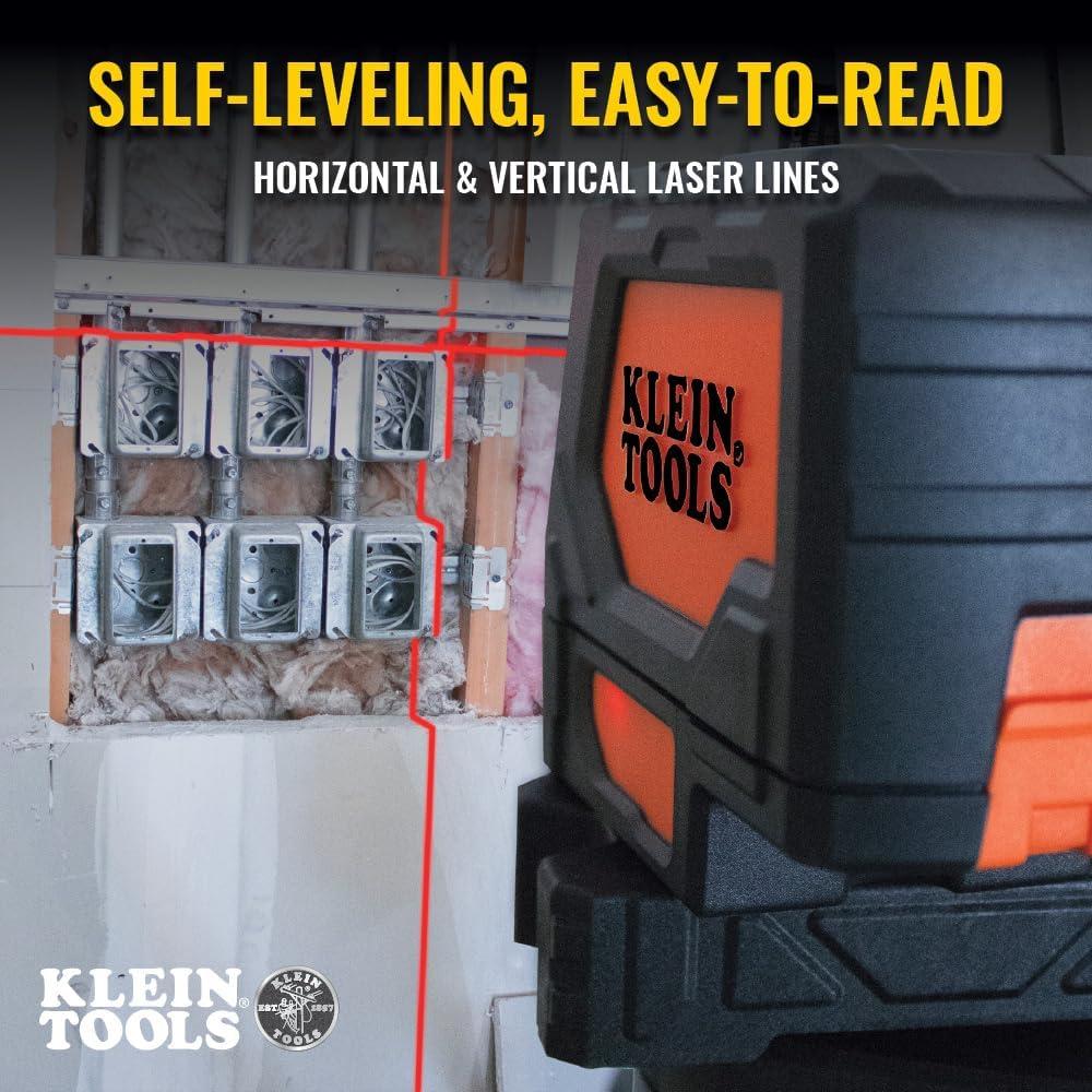 Klein Tools 93LCL Self-Level Cross-Line Laser Level with Plumb Spot