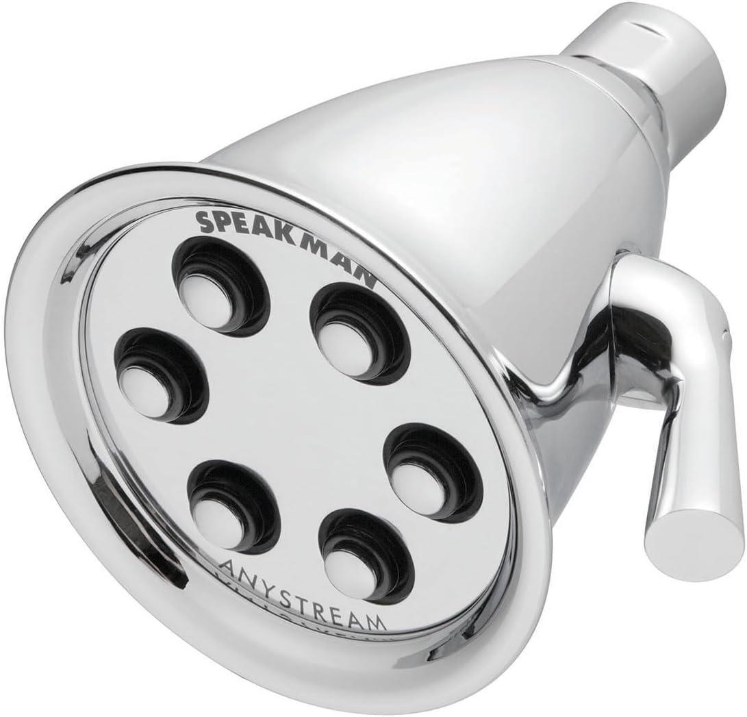 Icon Anystream 3-Spray Polished Chrome Low Flow Shower Head 2.0 GPM