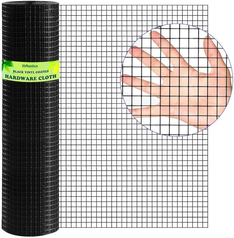 Black Vinyl Coated Metal Chicken Wire Mesh Roll