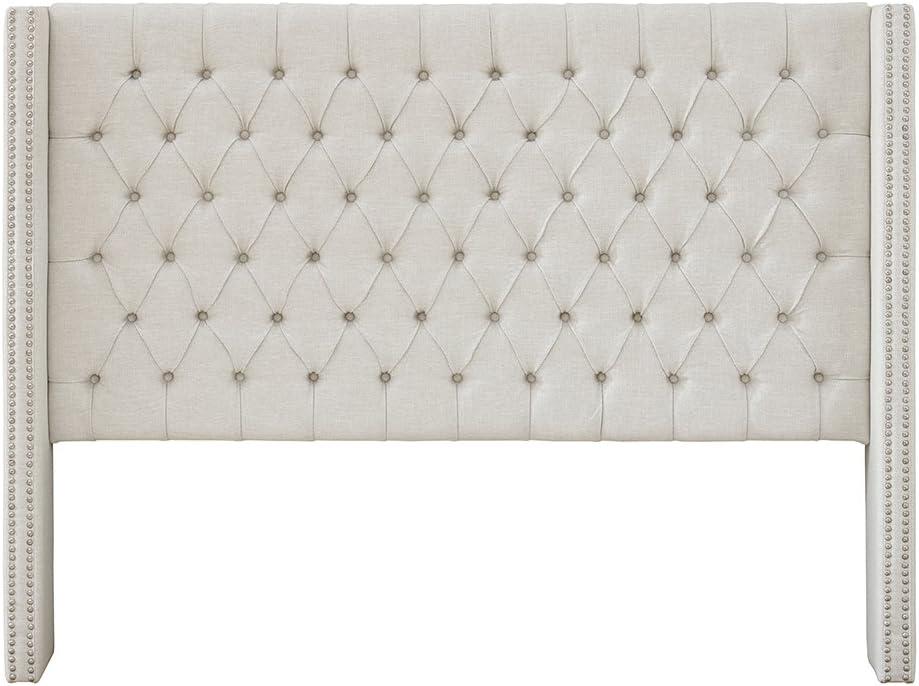 Amelia Upholstery Headboard Cream Queen