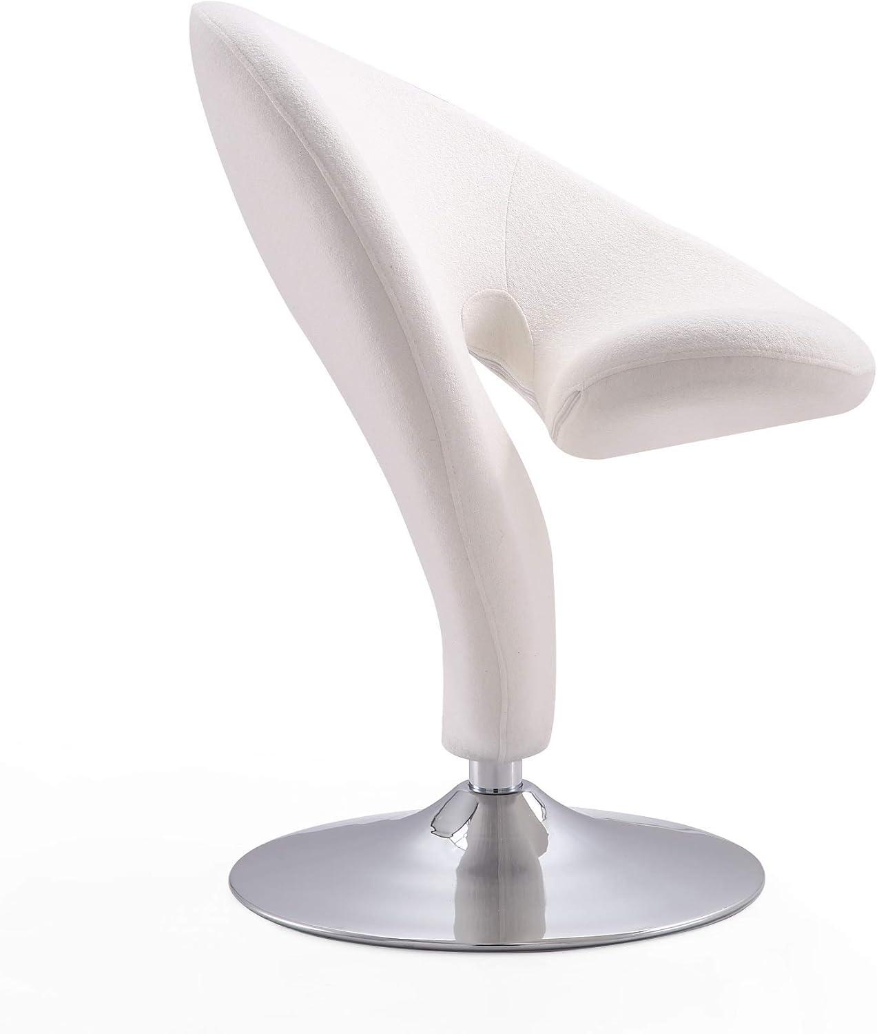 Curl Upholstered Swivel Accent Chair
