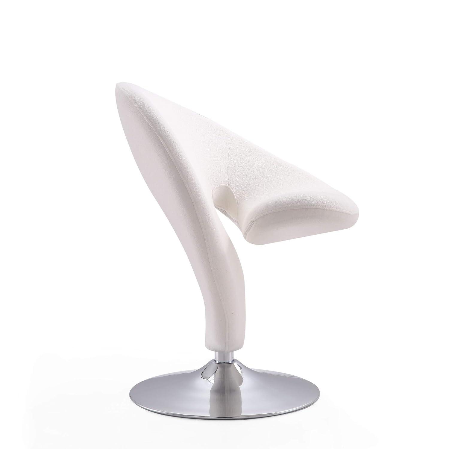 Curl Upholstered Swivel Accent Chair