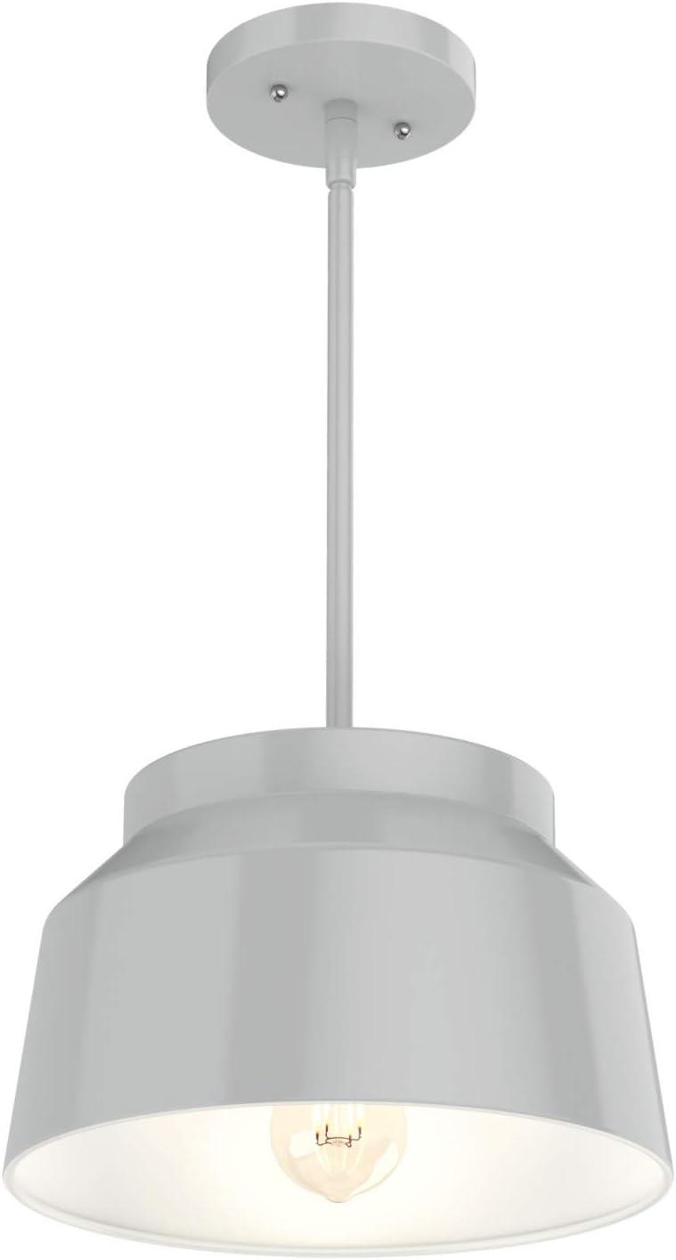 Hunter Fan Cranbrook Collection Dove Grey 1-Light Cylinder Pendant