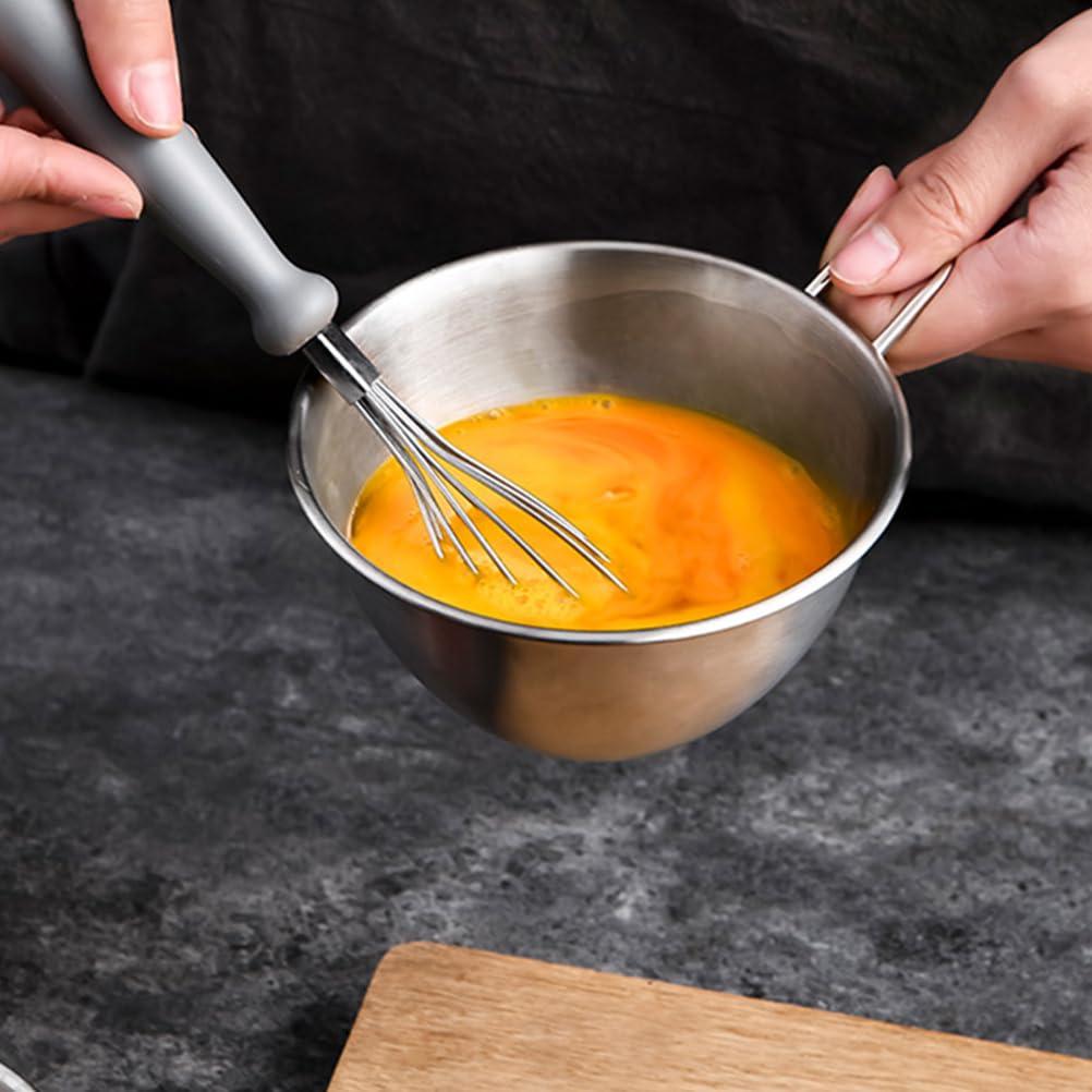 1 Set Colander with Bowl Fine Mesh Strainer Stainless Steel Strainer Kitchen Mixing Bowl Basin