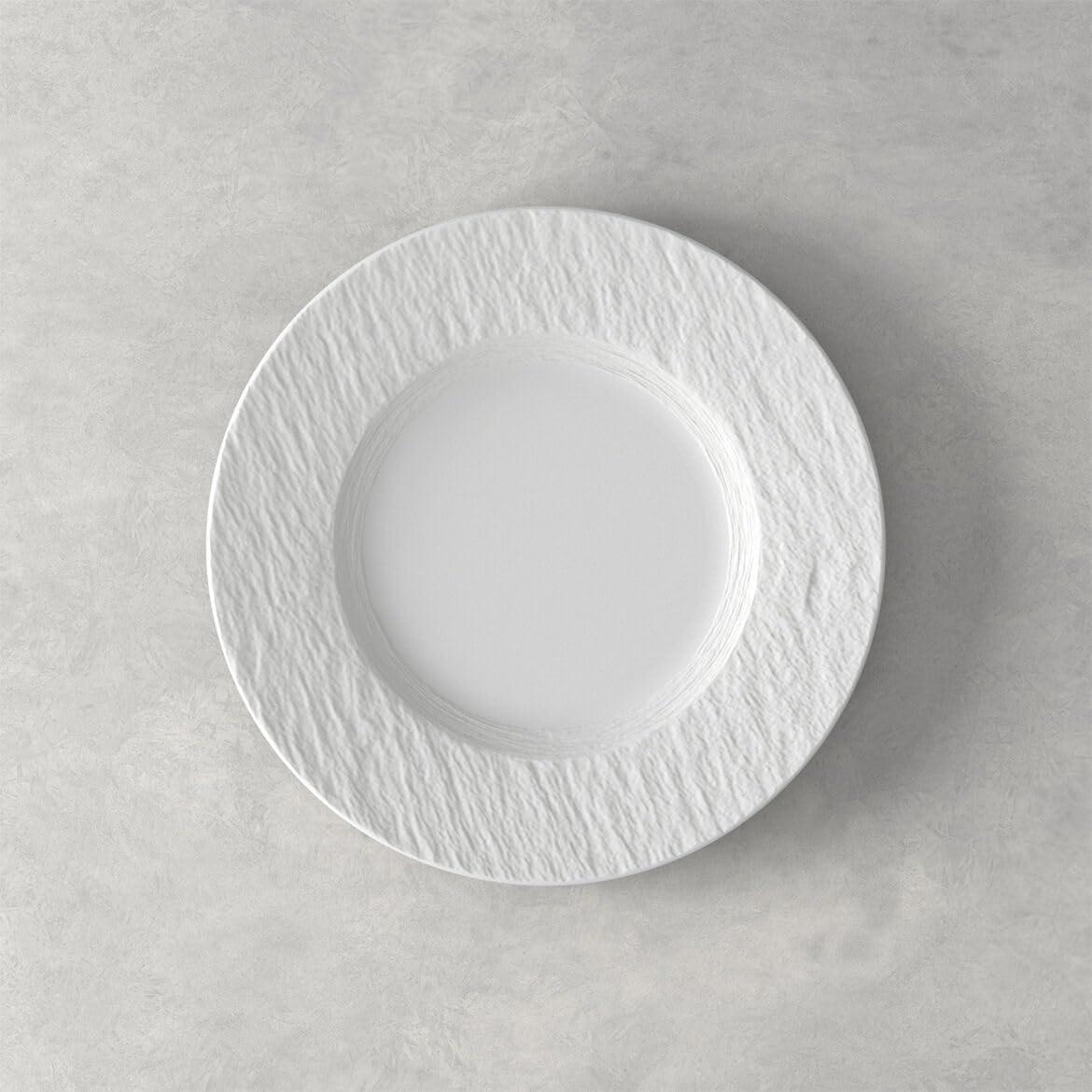 White Porcelain 12-Piece Minimalist Dinnerware Set