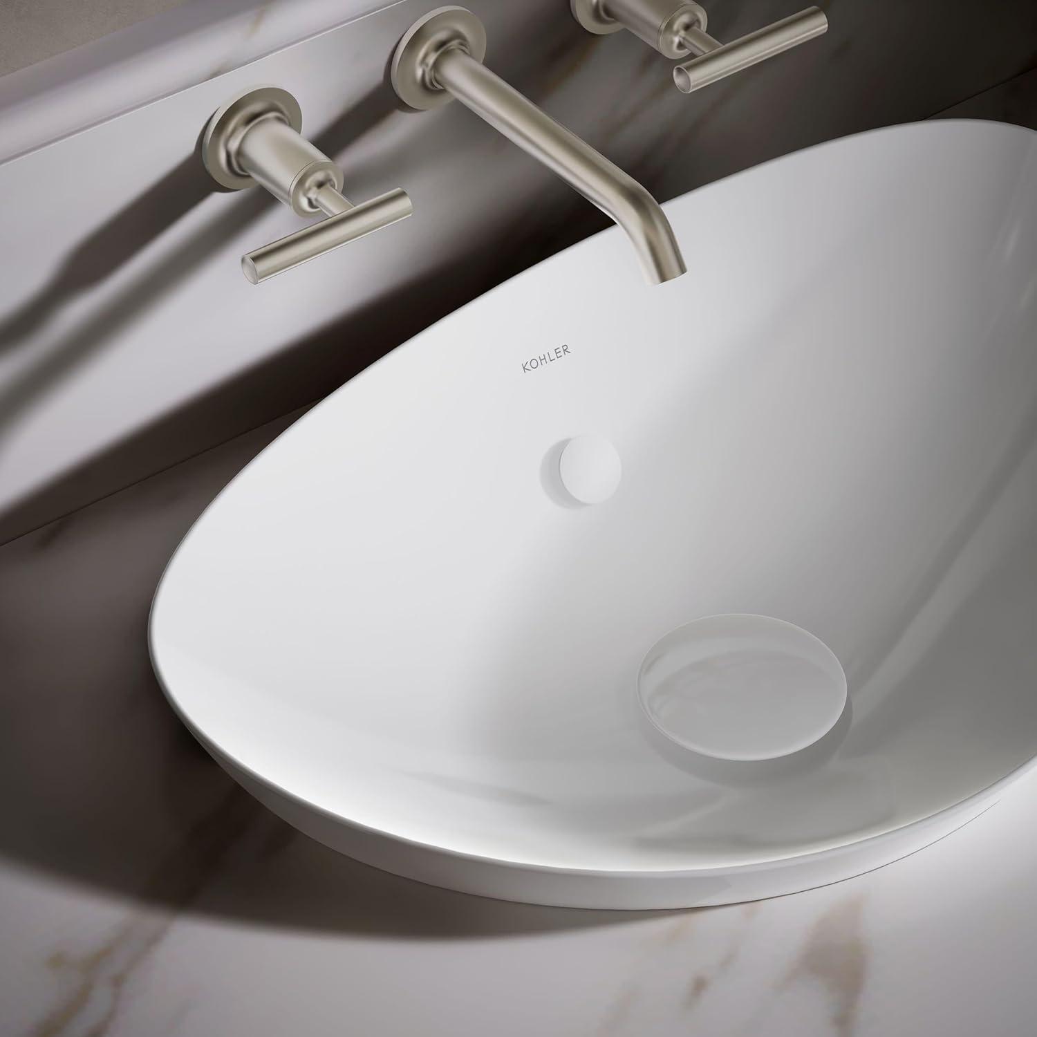 Veil® Ceramic Specialty Vessel Bathroom Sink with Overflow