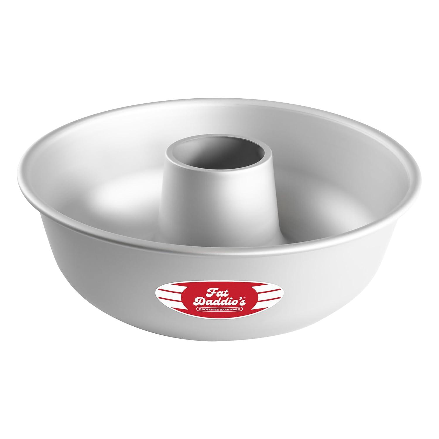 Fat Daddio's RMP-12 Anodized Aluminum Ring Mold Pan, 12 x 4 inch, Silver