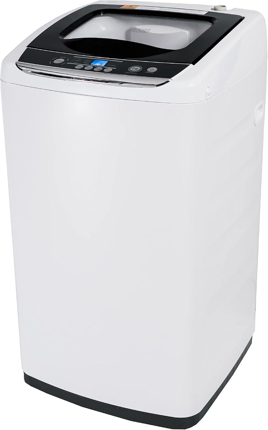 Compact White Stainless Steel Top-Loading Portable Washer