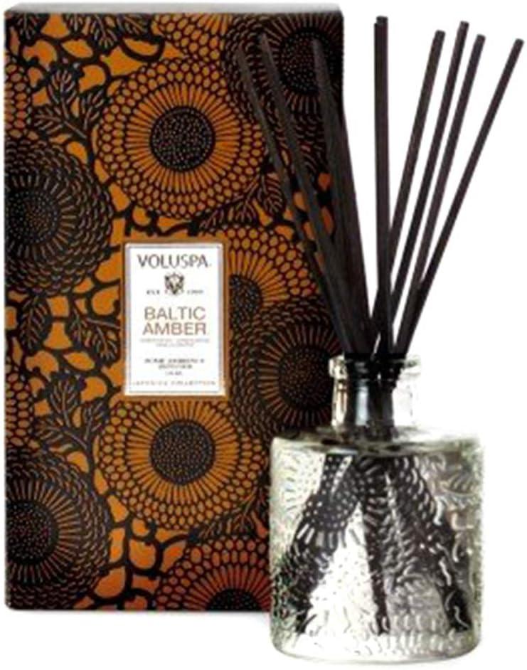 Voluspa Baltic Amber Home Ambience Reed Diffuser (3.4 fl oz / 100 ml)