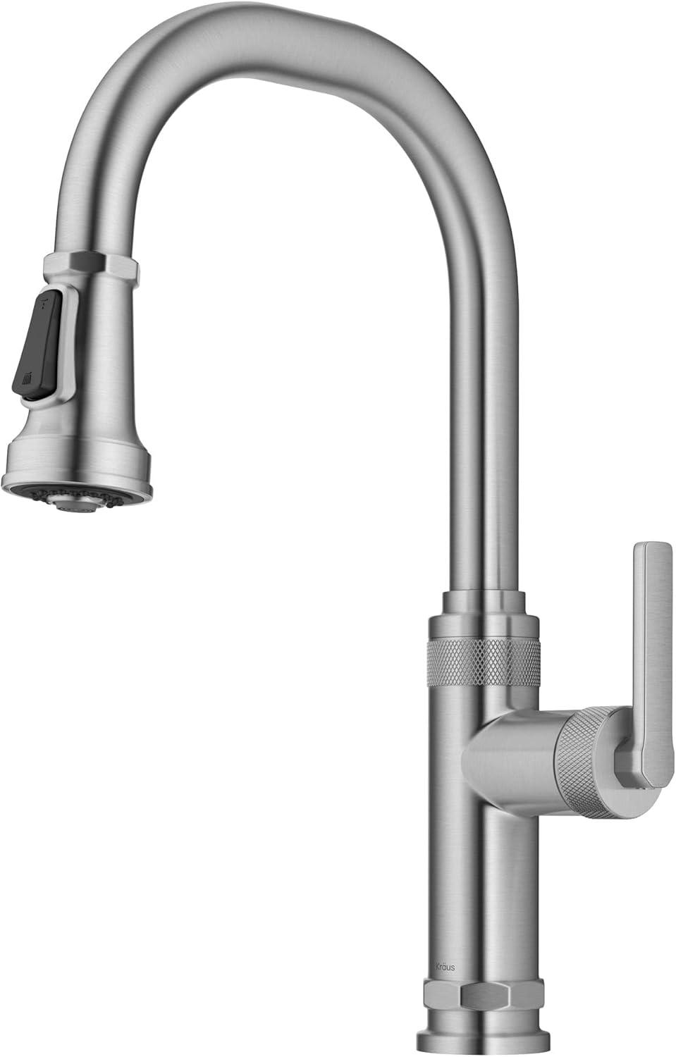 KRAUS Allyn Industrial Pull-Down Single Handle Kitchen Faucet