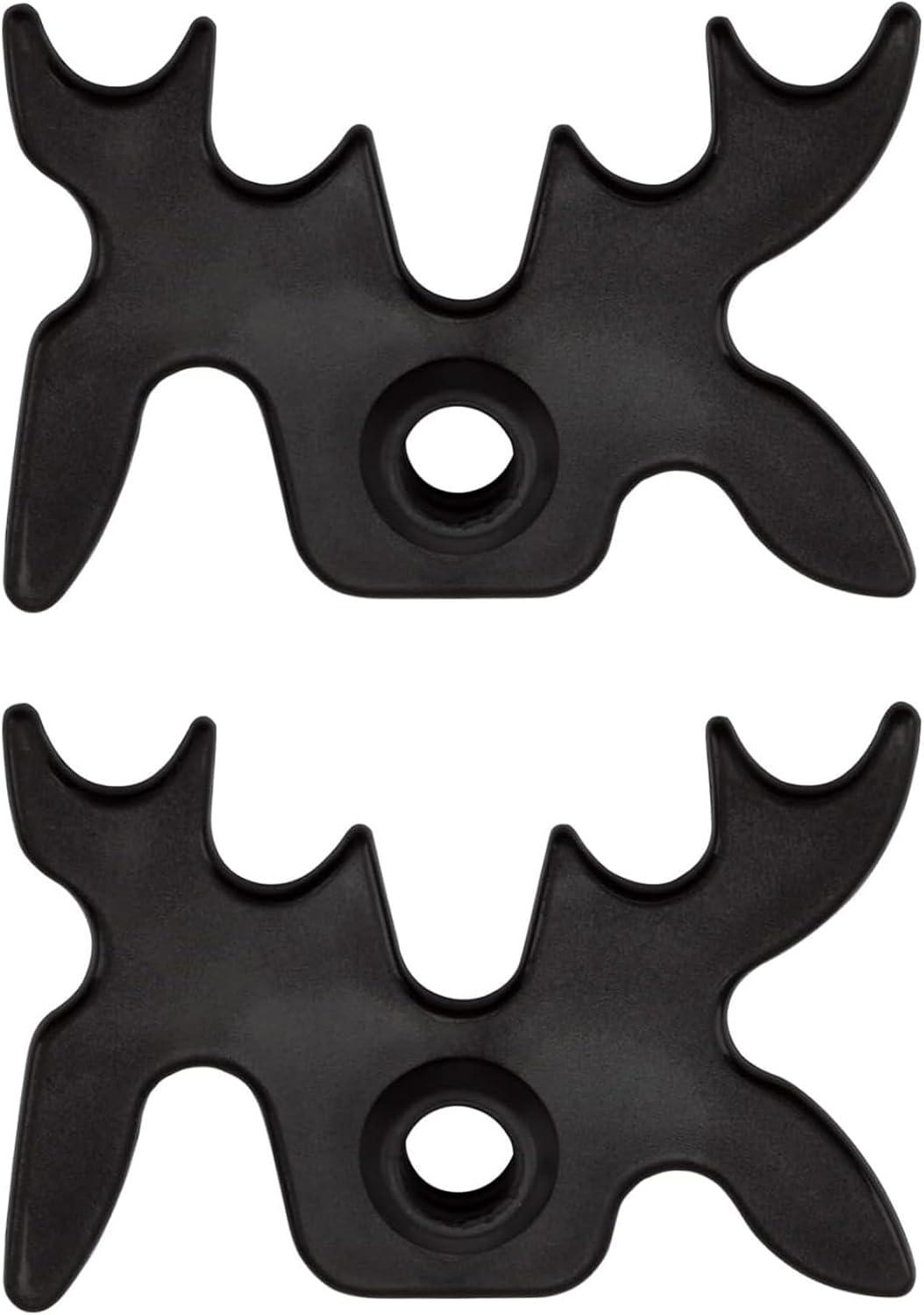 GSE Plastic Slip-On Billiard Cue Bridge Head – Moosehead Design, Universal Fit, Pool Billiard Accessories (2-Pack)