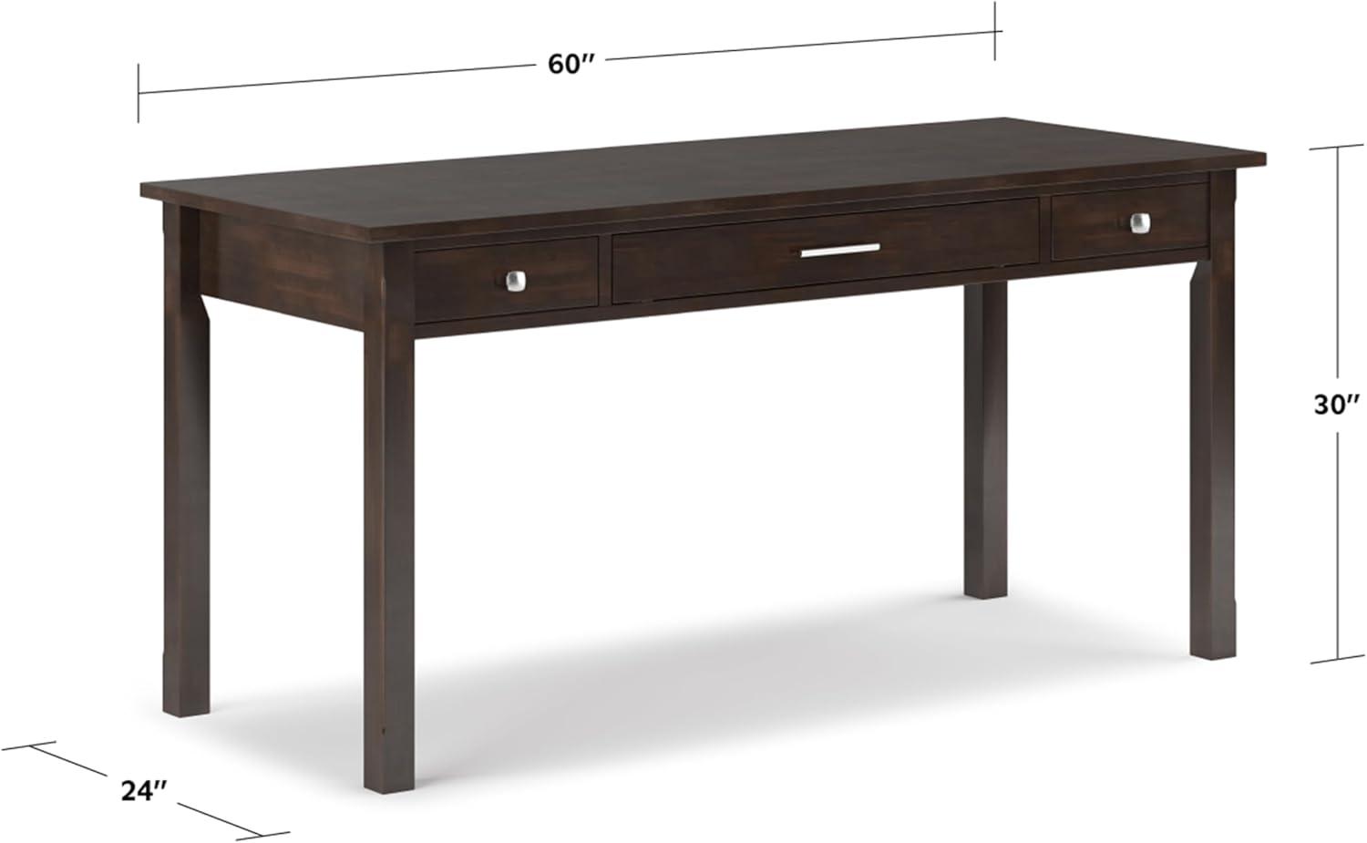 Avalon Solid Wood Top Writing Desk