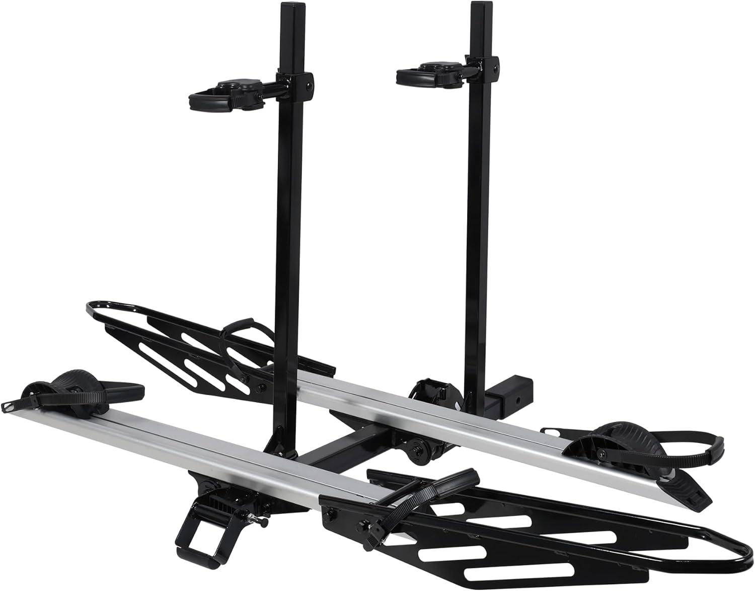 Young Electric Hitch Mount Bike Rack with Ramp, 200 lbs. Capacity for 2 E-Bikes, fits Cars, SUVs, RVs, Trailers with 2 Inch Receiver 10104148