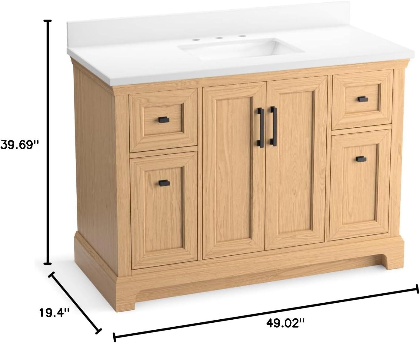 Charlemont 48 In. Bathroom Vanity Cabinet With Sink And Quartz Top