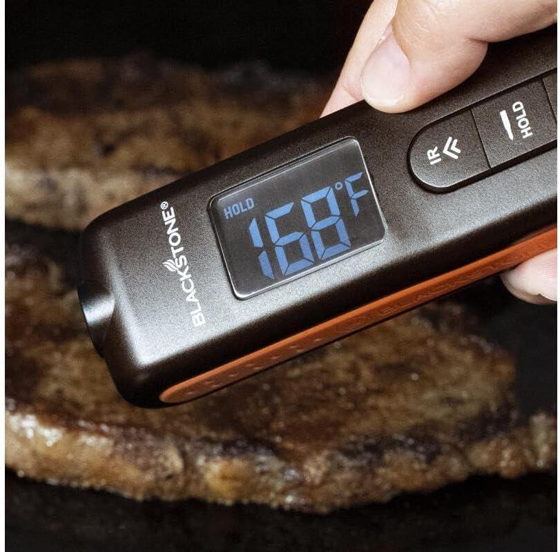Blackstone Infrared Thermometer with LCD Display and Steel Probe Attachment