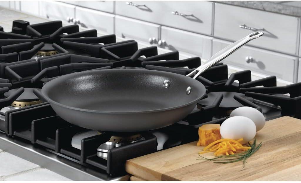 10-Inch Hard Anodized Non-Stick Frying Pan with Stainless Steel Handle