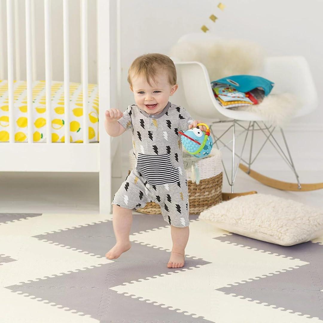 Little Fun Times Baby Foam Playmat – 72 Pieces, 51.2" x 64", for Toddlers & Infants