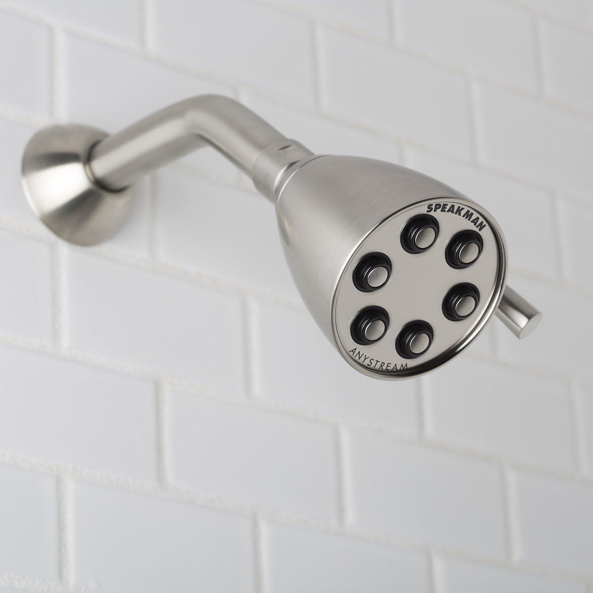 Brushed Nickel Wall Mounted Rain Jet Shower Head