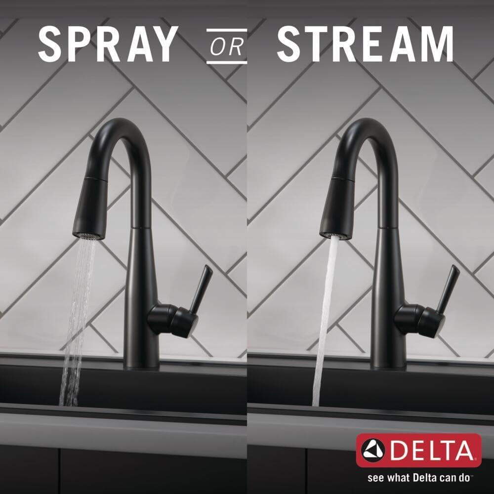 Essa Pull Down Sprayer Bar Faucet, Single Handle Prep Sink Faucet